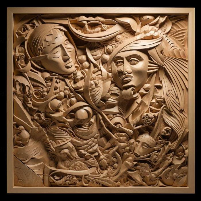 نموذج ثلاثي الأبعاد لآلة CNC 3D Art 